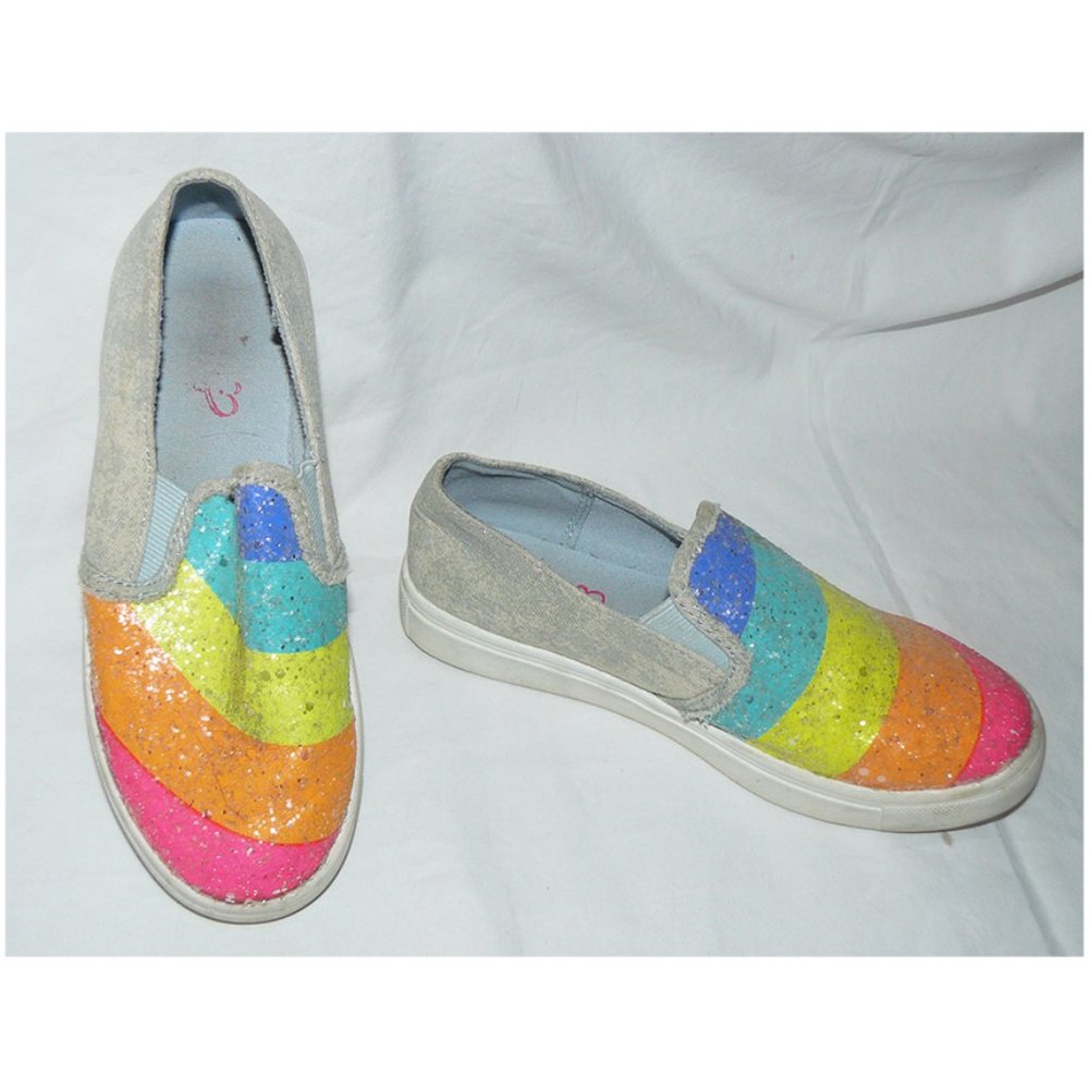 JOJO SIWA Slip-on Rainbow Loafers Shoes, Size 13